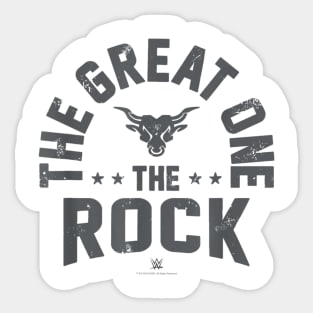 The Rock The Great One Vintage Fight Type Sticker